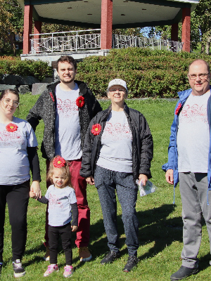 The 2022 Myeloma March team Cross for the Cure