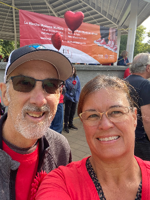 Philip and I at the Myeloma March in Nanaimo.