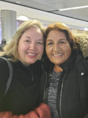 My mom and I