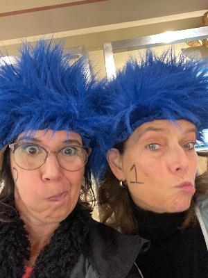 Mary and Helene - never missing a chance to laugh (at ourselves!)